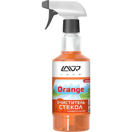 Очиститель стекол триггер Glass Cleaner Orange LAVR 0,5л. Ln1610